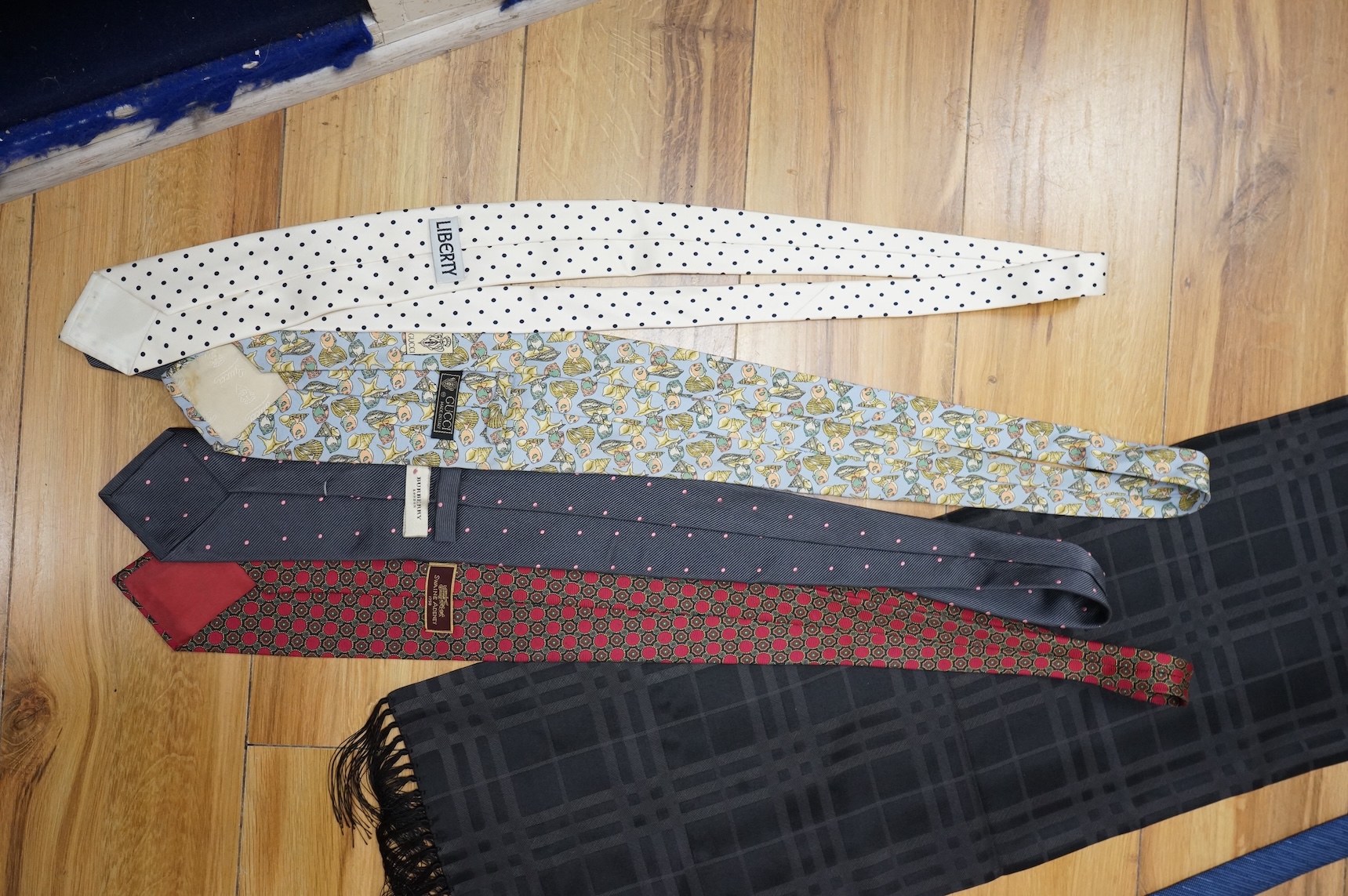 A collection of gentleman’s ties to include Turnbull & Asser, Liberty and Gucci